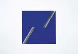 Getulio Alviani, Senza titolo, 1980, acrylic and alluminio on paper applicata on pannello