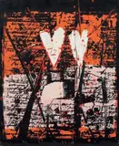 Giorgio Celiberti, Senza titolo, 1991, mixed media on panel