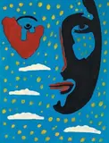 Senza titolo by Tano Festa, 1973, enamel on canvas, offered May 2010