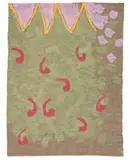 Giorgio Griffa, Virgole, 1986, acrylic on canvas