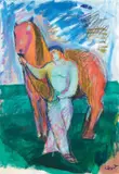 Sandro Chia, Senza titolo, 2007, mixed media on paper