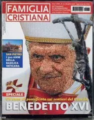 Der Papst by Leonardo Pivi, 2009, mosaico on rivista, offered May 2010
