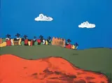I Guardiani by Tano Festa, 1985, acrylic on canvas, offered May 2010