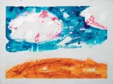 Paesaggio anemico by Mario Schifano, 1974, enamel on canvas, offered May 2010