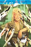 Marilyn in attesa by Rotella, 2003, monotipo on paper applicata on canvas, offered May 2010