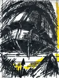 Guardare in alto materialmente by Vinicio Berti, 1987, acrylic on canvas, offered May 2010