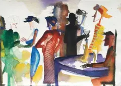 Marco Cingolani, Senza titolo, 2000, watercolour on paper