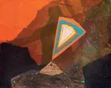 Roberto Crippa, Meteorite, 1970, collage on panel