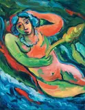 Mimmo Germana, Senza titolo, 1989, oil on canvas