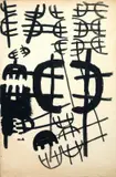 Giuseppe Capogrossi, Superficie CP/829, 1967, tempera on paper applicata on canvas