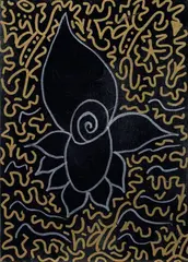 Black Bud by La2, 2006, oil and enamel on canvas, offered May 2010