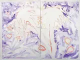 Senza titolo by Mario Schifano, 1979, enamel on canvas, offered May 2010