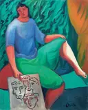 Sandro Chia, Senza titolo, 2007, oil on canvas