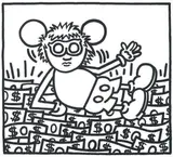 Senza titolo by Keith Haring, 1986, inchiostro on paper, offered May 2010