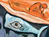Francesco Clemente, Senza titolo, 1996, oil on canvas