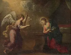 Stefano Magnasco, Annunciazione, oil on canvas