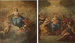 Stefano Magnasco, «Immacolata» e «Madonna», oil on canvas
