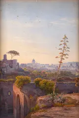 Salomon Corrodi, Veduta di Roma