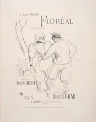 Floral Valse Chantee by Henri de Toulouse-Lautrec, Monogram in plate lower left., offered May 2024