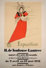 Poster (May Belfort) by Henri de Toulouse-Lautrec, made for the exhibition of H. de Toulouse-Lautrec at the Musee des arts decoratifs palais du Louvre in, offered May 2024