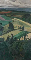 André Hebuterne, Landscape, 1919, On the reverse: signature and date "André Hebuterne/Bretagne/1919"
