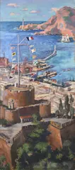 André Hebuterne, View of the port, On the reverse: "A. Hebuterne" in pencil.