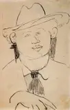 Amedeo Modigliani, Portrait of Oscar Miestchaninoff
