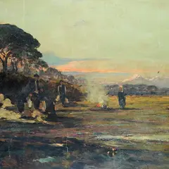 Campagna toscana by Ferruccio Rontini, 1936, offered Oct 2023