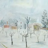 Angelo Del Bon, Landscape with snow