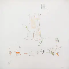 Gianfranco Baruchello, MD par l'oui dire. 1 (painting is a language of its own), 1973, Num. Inv.