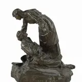 Raffaello Romanelli, Resurrect and win, 1917, Sculptural group in bronze