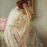 Alberto Micheli, Woman sitting in the mirror