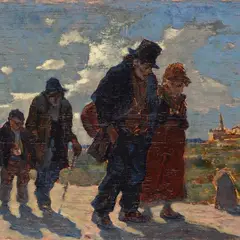 Luigi Michelacci, Commoners, Sign at the bottom to the left.