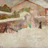 Ulvi Liegi, Country road with figures