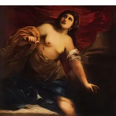 Valerio Castello, Lucrezia, oil on canvas