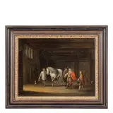 Cornelis Saftleven, Scena di genere, oil on panel