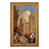 Carlo Saraceni, Presentazione della Vergine al tempio, oil on copper