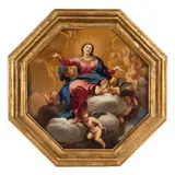 Niccola Ricciolini, Assunzione della Vergine, oil on copper