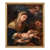 Madonna con il Bambino by Andrea Miglionico, oil on canvas, offered Jun 2016