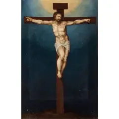 Marcello Venusti, Crocifissione, oil on copper