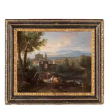 Veduta di Caprarola by Jan Frans van Bloemen detto L'Orizzonte, oil on canvas, offered Jun 2016