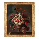 Andrea Scacciati II, Vaso fiorito, oil on canvas