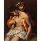 Giovanni Antonio Lappoli, Cristo sorretto da Giuseppe d'Arimatea, oil on panel