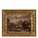 Giovanni Luigi Rocco, Scena di battaglia, oil on panel