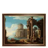 Antonio Joli, Capriccio architettonico, oil on canvas