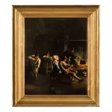 Paolo Monaldi, Scena di interno, oil on canvas