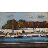 Orfeo Tamburi, Battelli sulla Senna, 1950