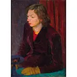 Giuseppe Capogrossi, Ritratto di Elisabeth Reed Keller, 1946, oil on canvas