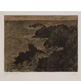 Claude Monet, The cote sauvage, lithograph a colori