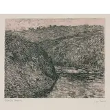 Claude Monet, The creuse dark weather, lithograph a colori